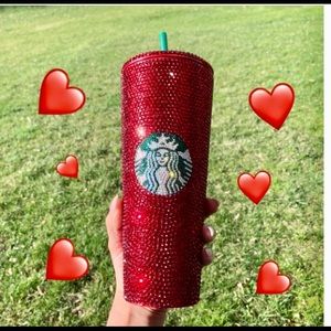Starbucks Red Bling Venti Tumbler Rhinestone